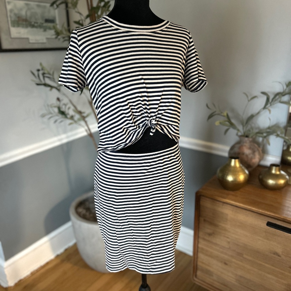 Socialite Knot Front Cutout Mini Dress, NWT